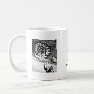 Caneca De Café Copo do fóssil da amonite