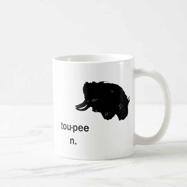 Caneca De Café Copo do Toupee (Direita)