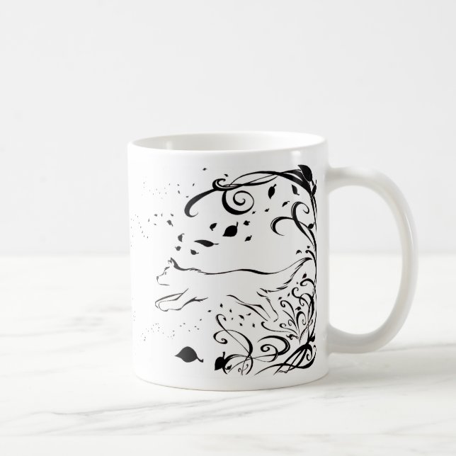 Caneca De Café Copo do vento das naturezas (Direita)