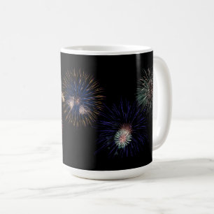Caneca De Café Copo dos fogos-de-artifício