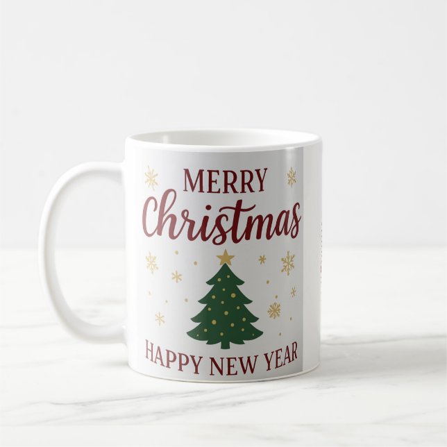 Caneca De Café Copo Feliz Natal – Presente Aconchegante de Férias (Esquerda)
