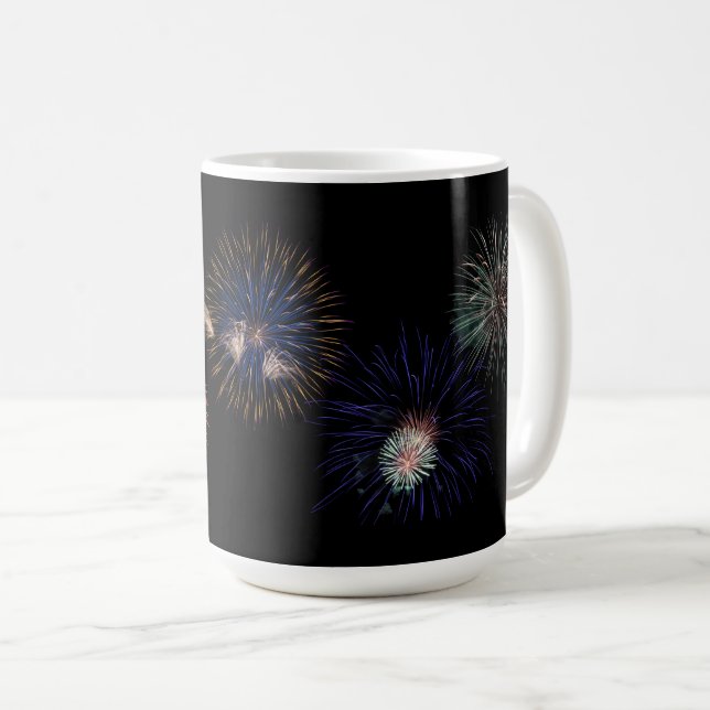 Caneca De Café Copo Fireworks (Frente Esquerda)