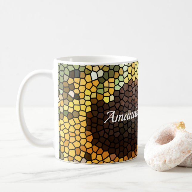 Caneca De Café Copo Girassol  (Com Donut)
