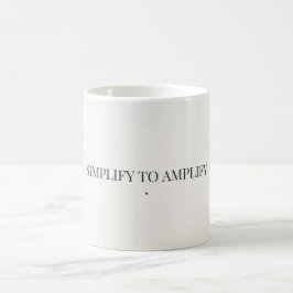 Caneca De Café Copo Minimalista Simplificar para Amplificar