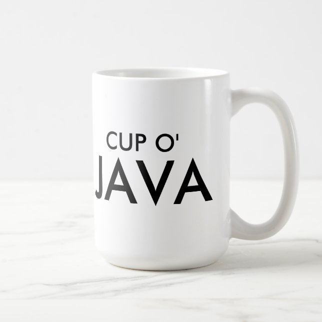 Caneca De Café Copo O JAVA (Direita)