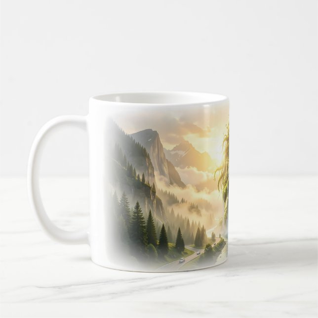 Caneca De Café Copo Sonho do Espírito do Vale da Cachoeira (Esquerda)