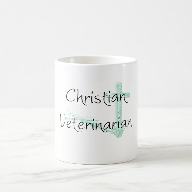 Caneca De Café Copo veterinário cristão (Centro)