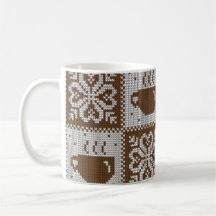Caneca De Café Copos de inverno: padrões de bebidas quentes.