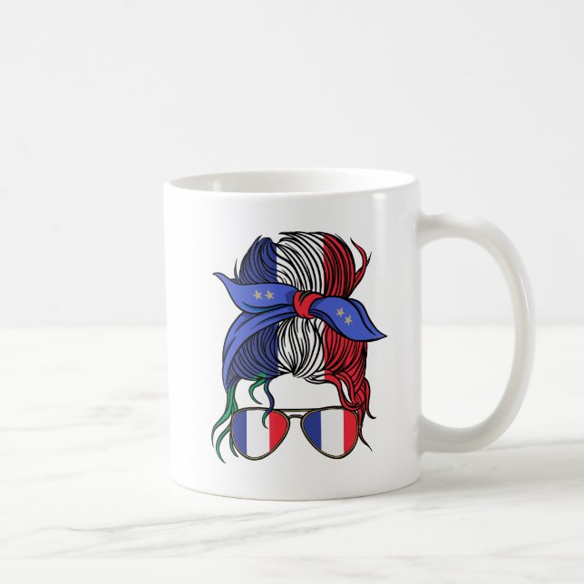 Caneca De Café Coque lupe França com a Bandeira Francesa (Direita)