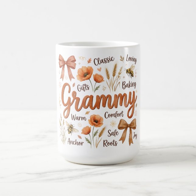 Caneca De Café Coquete Botânico Dia das Mães/Avó (Centro)