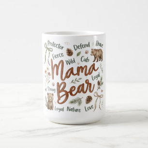 Caneca De Café Coquete Botânico Dia das Mães/Mãe Urso