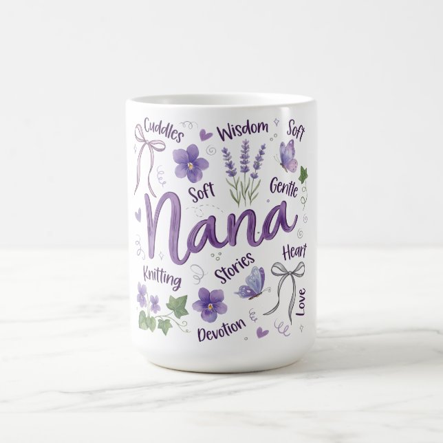 Caneca De Café Coquete Botânico Dia das Mães/Nana (Centro)