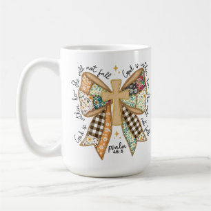 Caneca De Café Coquete Cristã Rústica Arco Deus Está Dentro Dela