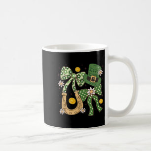 Caneca De Café Coquete Floral Patricks, Presente Divertido Trevo