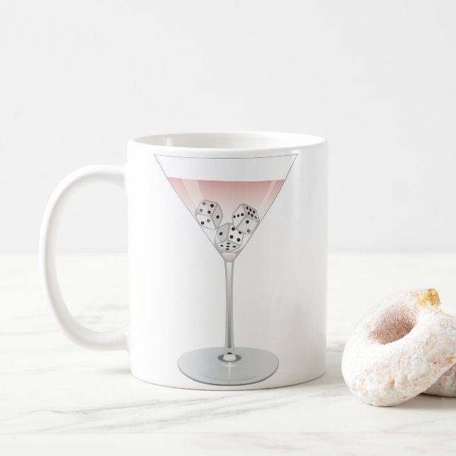 Caneca De Café Coquetel Bunco Martini (Com Donut)