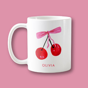 Caneca De Café Coquette Cherry & Arco