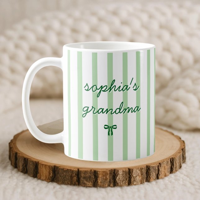 Caneca De Café Coquette de Listra Personalizada Avó (Criador carregado)