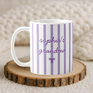Caneca De Café Coquette de Listra Personalizada Avó