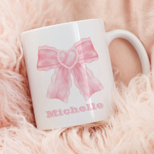 Caneca De Café Coquette Pink Arco Girly