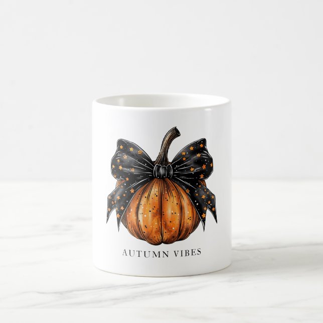 Caneca De Café Coquette Pumpkin With Bow Fall (Centro)