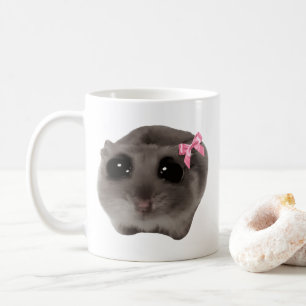 Caneca De Café Coquette Sad Hamster Memória Mug Dupla Lado