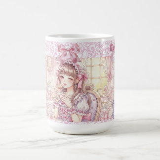 Caneca De Café Coquette Tea Time,with Gingerbread girl