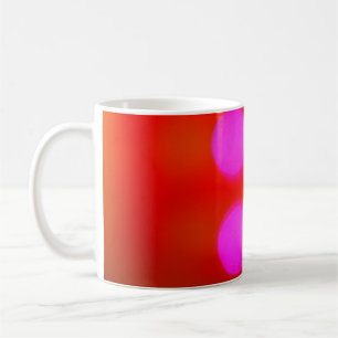 Caneca De Café Cor Abstrato turvo fundo vermelho traçado luminoso