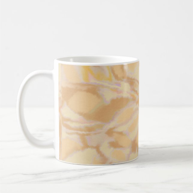 Caneca De Café Cor aquosa única - laranja elegante de desenho man (Esquerda)