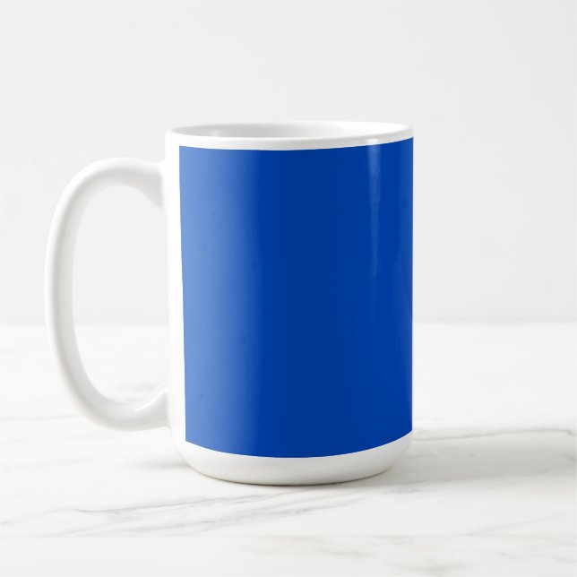 Caneca De Café Cor da chave croma azul (Esquerda)