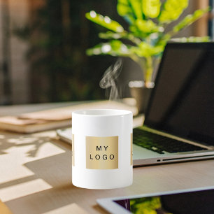 Caneca De Café Cor da marca do logotipo comercial