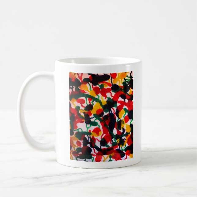 Caneca De Café Cor da Viagem - Abstrato Mug (Esquerda)