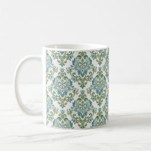 Caneca De Café Cor damasco Decorativa de Duas Cores Elegante