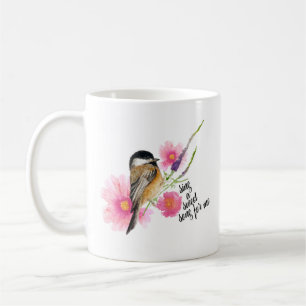 Caneca De Café Cor-de-água Chickadee Black Capped