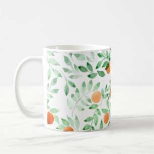 Caneca De Café Cor de Água da Proveniência Laranja Verde Tangerin
