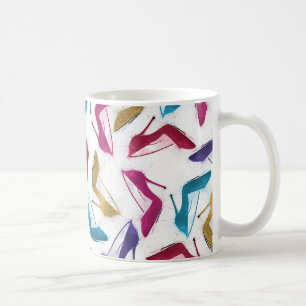 Caneca De Café Cor de Água de Altos Cores Dourados Modernos