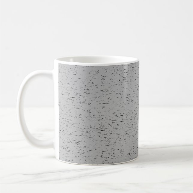 Caneca De Café Cor de Cinza Simples (Esquerda)