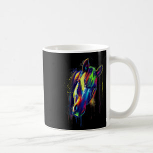 Caneca De Café Cor de Lâmina Cor de Água Desenhada Da Mão Do Cava