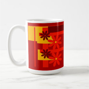 Caneca De Café Cor de laranja retrô na década de 70