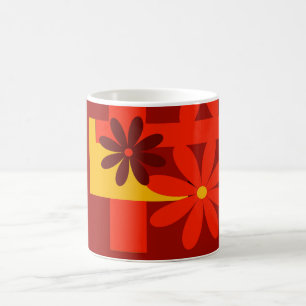 Caneca De Café Cor de laranja retrô na década de 70