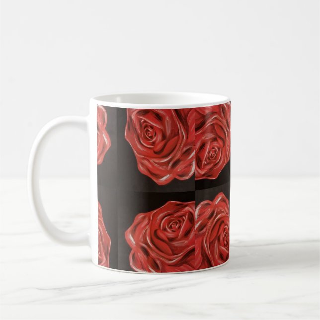 Caneca de café cor-de-rosa (Esquerda)