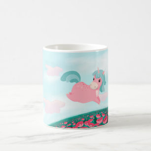 Caneca De Café Cor de rosa e letra de desenho