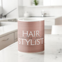 Cor-de-rosa-pincel - Rosa Gold Foil Hair Stylist C