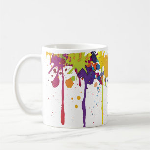 Caneca De Café COR FUNNY SPLASH II + seu backgr. & ideias