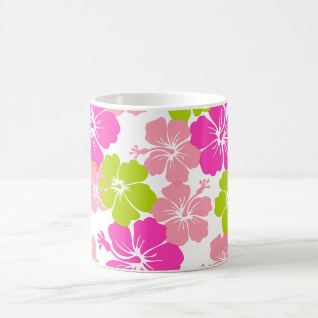 Caneca De Café cor hibiscus/diy cor de fundo PixDezines (Centro)