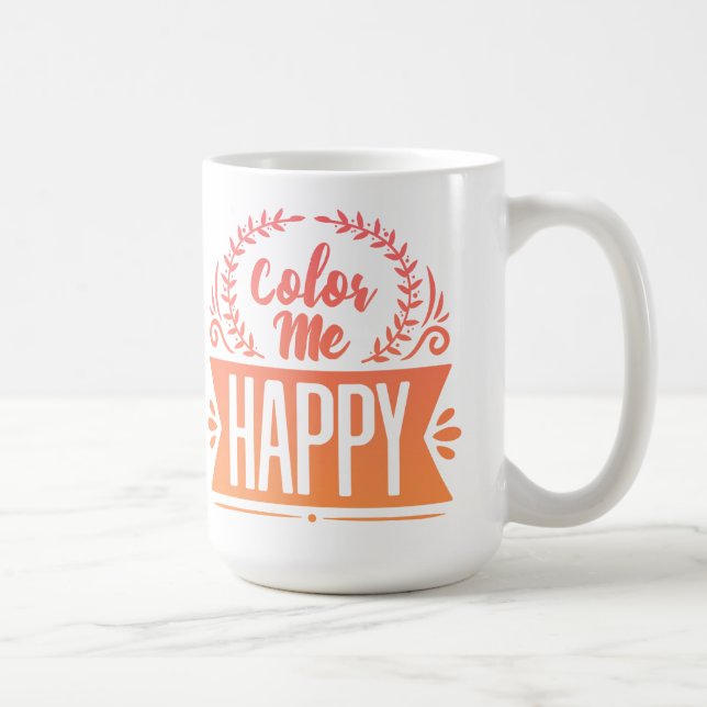 Caneca De Café Cor-me feliz (Direita)