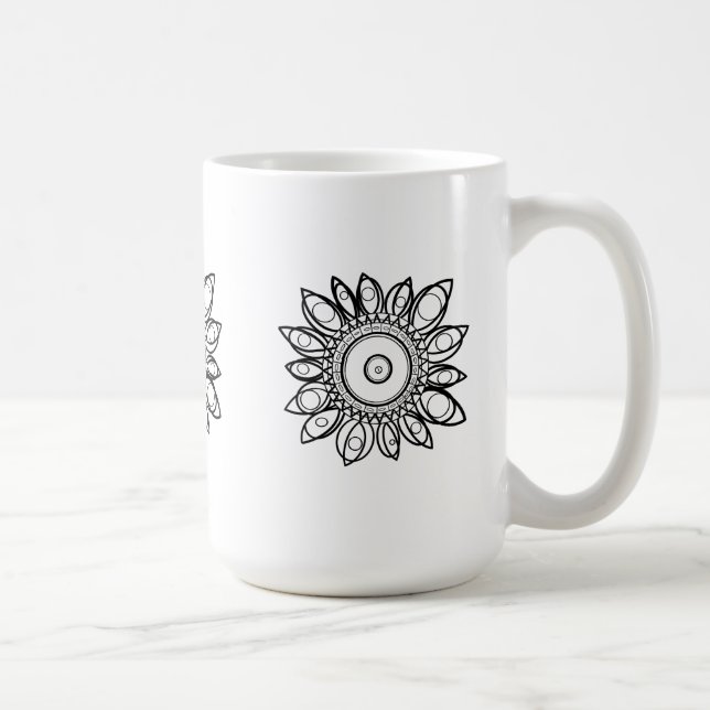 CANECA DE CAFÉ COR-ME PEACOCK MANDALA (Direita)