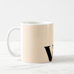 Caneca De Café cor personalizada pastel simples mínima sólida per