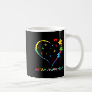 Caneca De Café Cor Puzzle Coração Conscientização do Autismo O Am