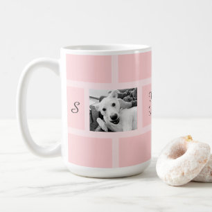 Caneca De Café Cor Rosa Dois Foto Moderno Praça Moderna Cachorro
