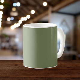 Caneca De Café Cor Sálida Verde Sage